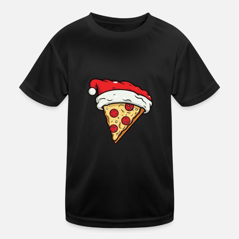 Pizza Noël Bande Dessinée T-shirt sport Enfant