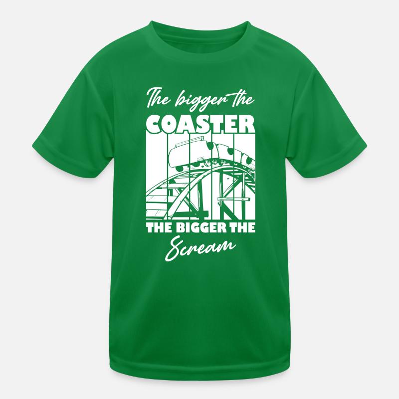 The Bigger Coaster and Scream Kids Functional T-Shirt