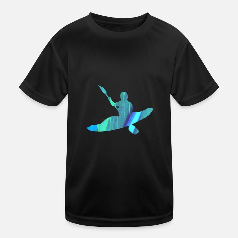 Rowing, rafting, kayaking, graffiti, boat Kids Functional T-Shirt