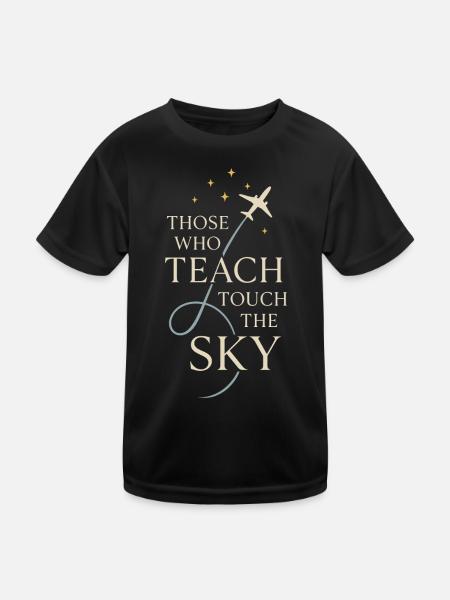 Flight Instructor Cfi Pilot Aviation Instructor - Kids Functional T-Shirt - black - Front