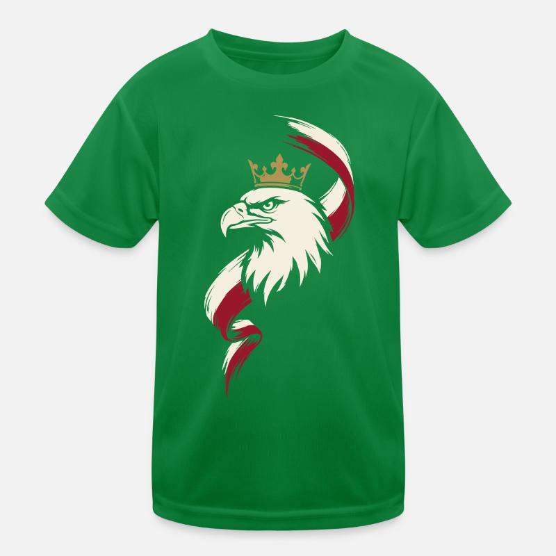 Polnische Adlerkrone Kinder Funktions-T-Shirt