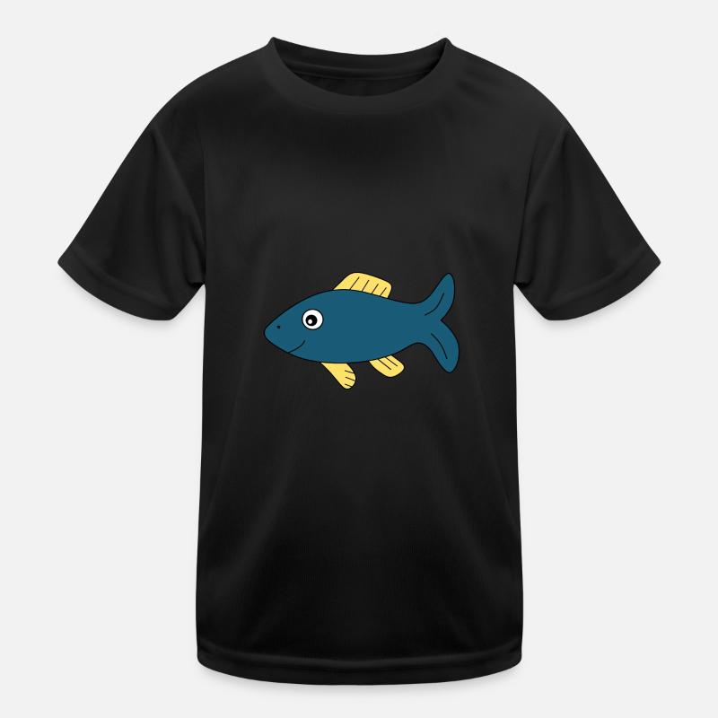 poisson bleu poisson comique T-shirt sport Enfant