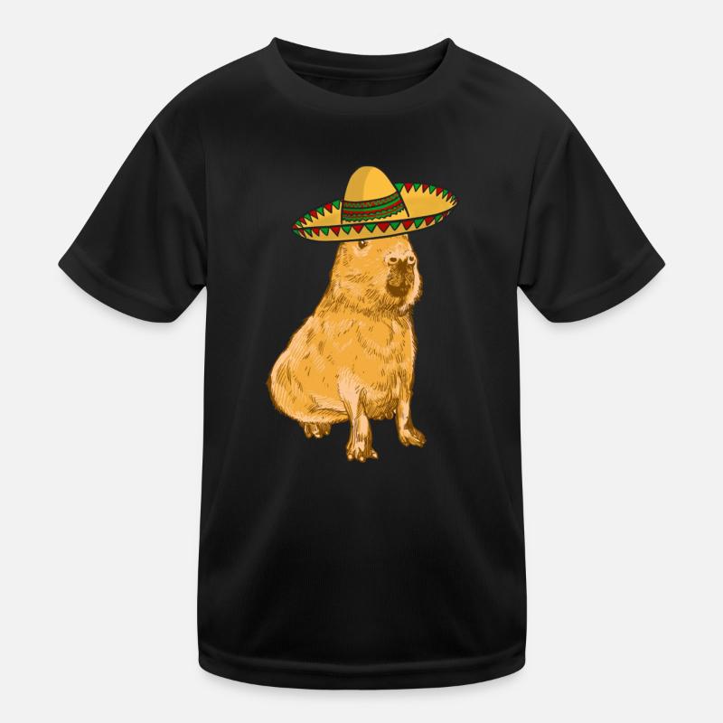 Mexican Capybara Kinder Funktions-T-Shirt