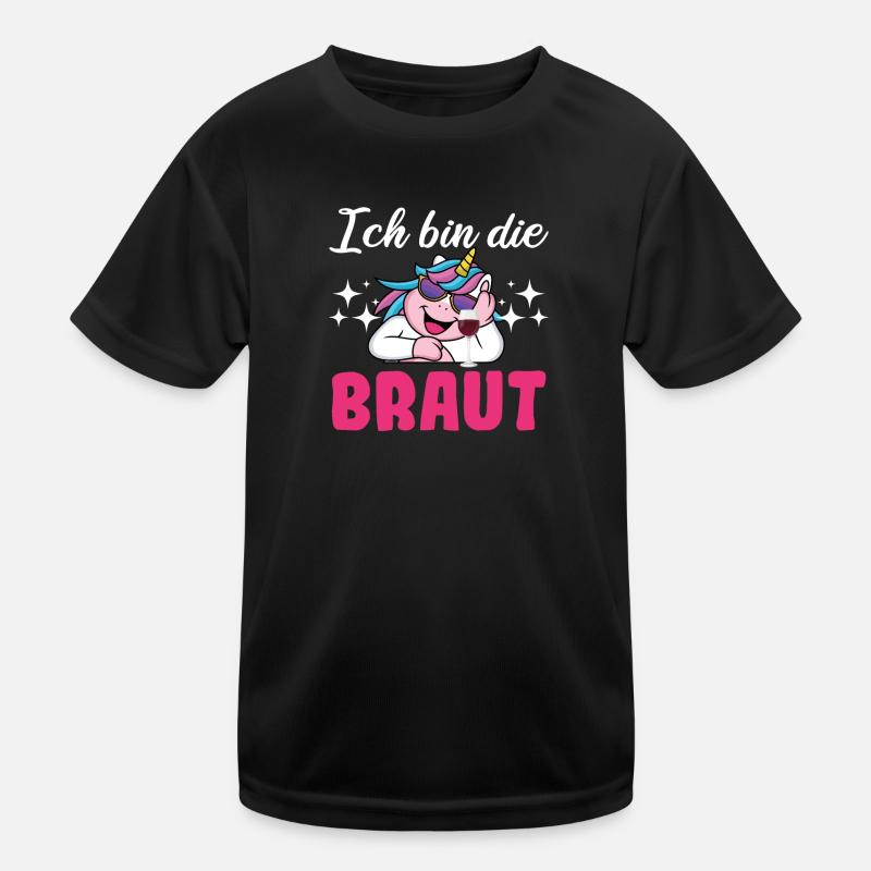 Ich Bin Die Braut Junggesellinnenabschied Kinder Funktions-T-Shirt