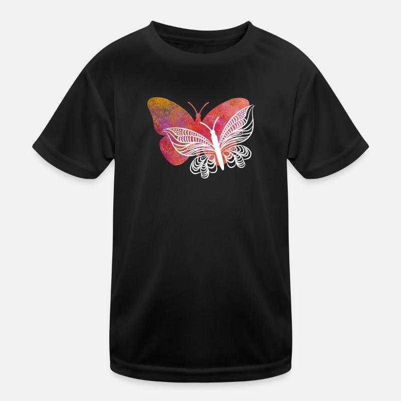 Ich liebe Schmetterlinge Kinder Funktions-T-Shirt