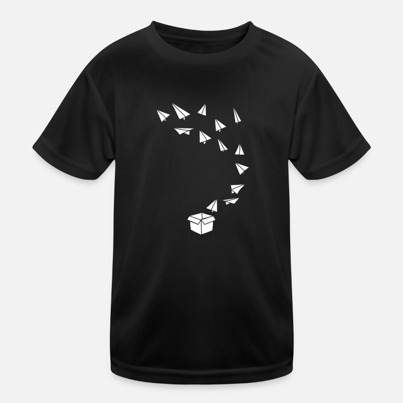 Boîte d’avion papier T-shirt sport Enfant