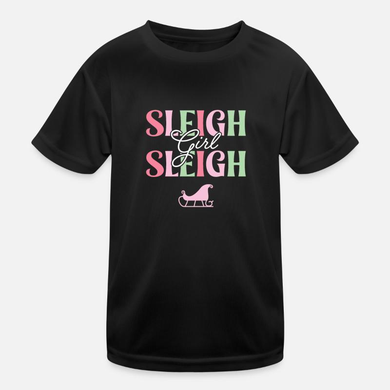 Schlitten Mädchen Schlitten Kinder Funktions-T-Shirt