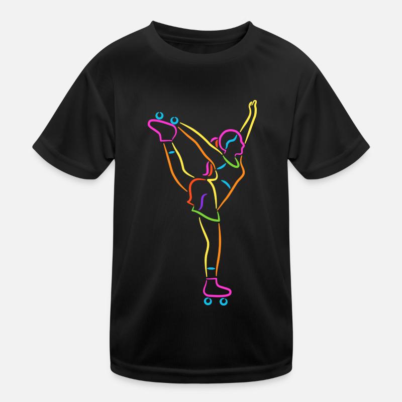 Roller Skates Roller Skates coloré Filles Roller Skating T-shirt sport Enfant