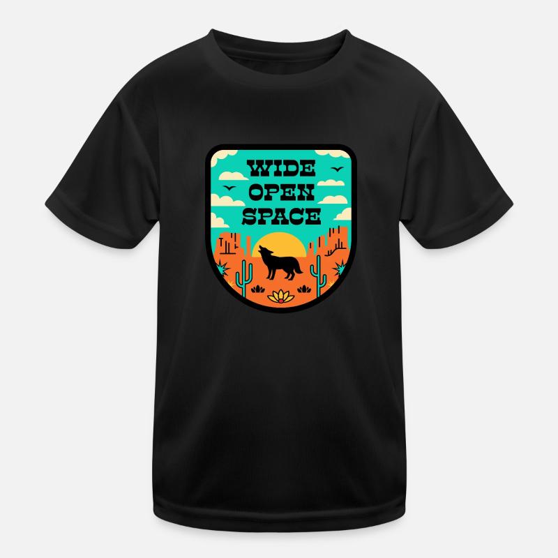 Desert in retro style Kids Functional T-Shirt