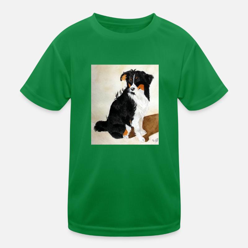 Sitzender Aussie Nanouk Kinder Funktions-T-Shirt