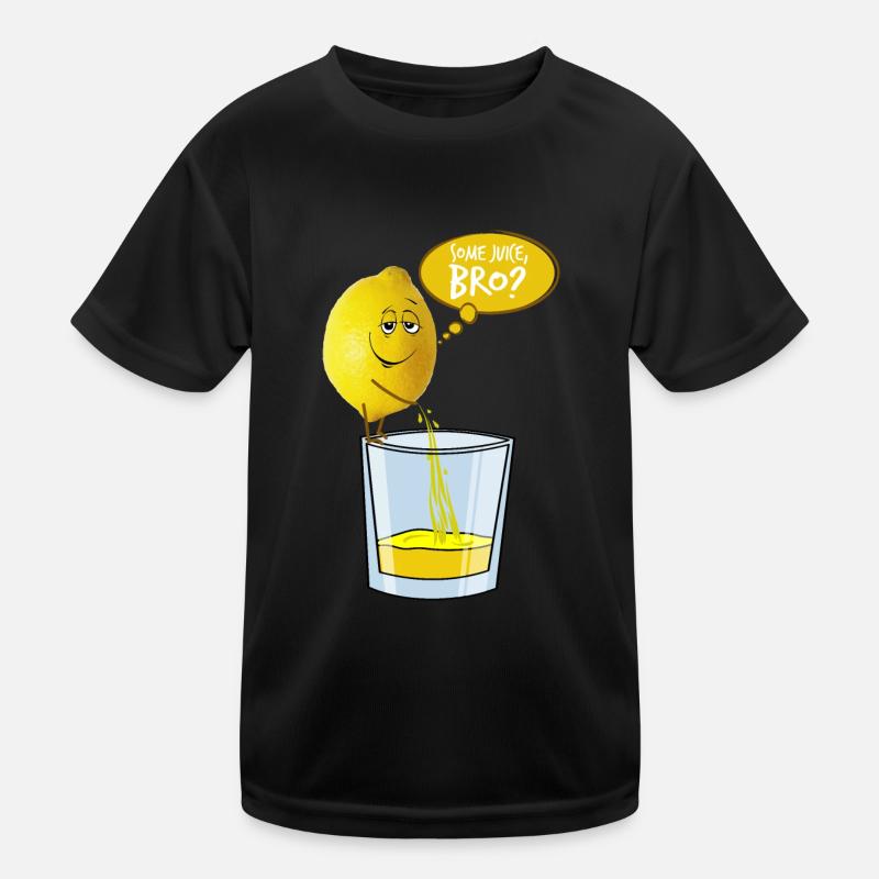 Zitrone pinkelt in Glas Kinder Funktions-T-Shirt