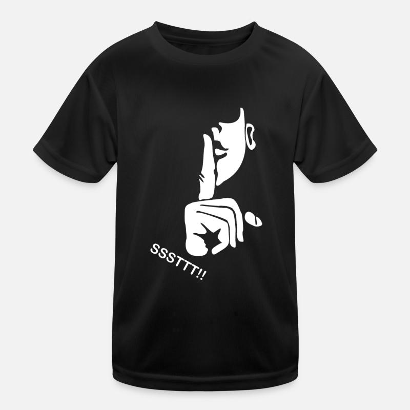 ssttt keep silent Kids Functional T-Shirt