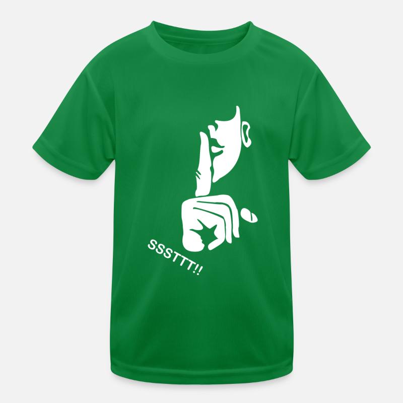 ssttt keep silent Kids Functional T-Shirt