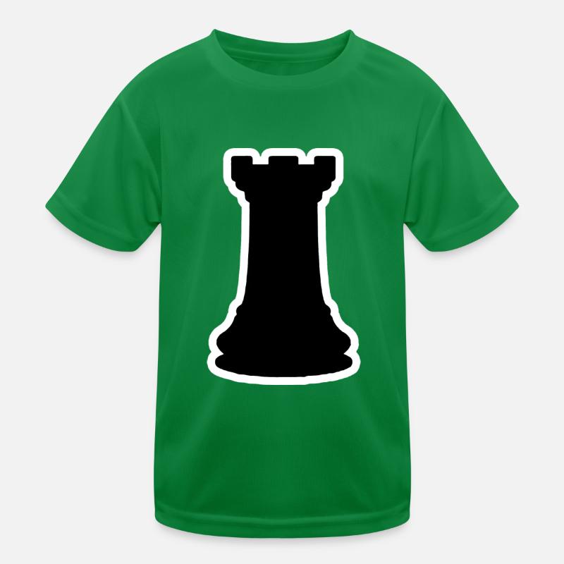 Black Tower Chess Tower Chess Piece Kids Functional T-Shirt