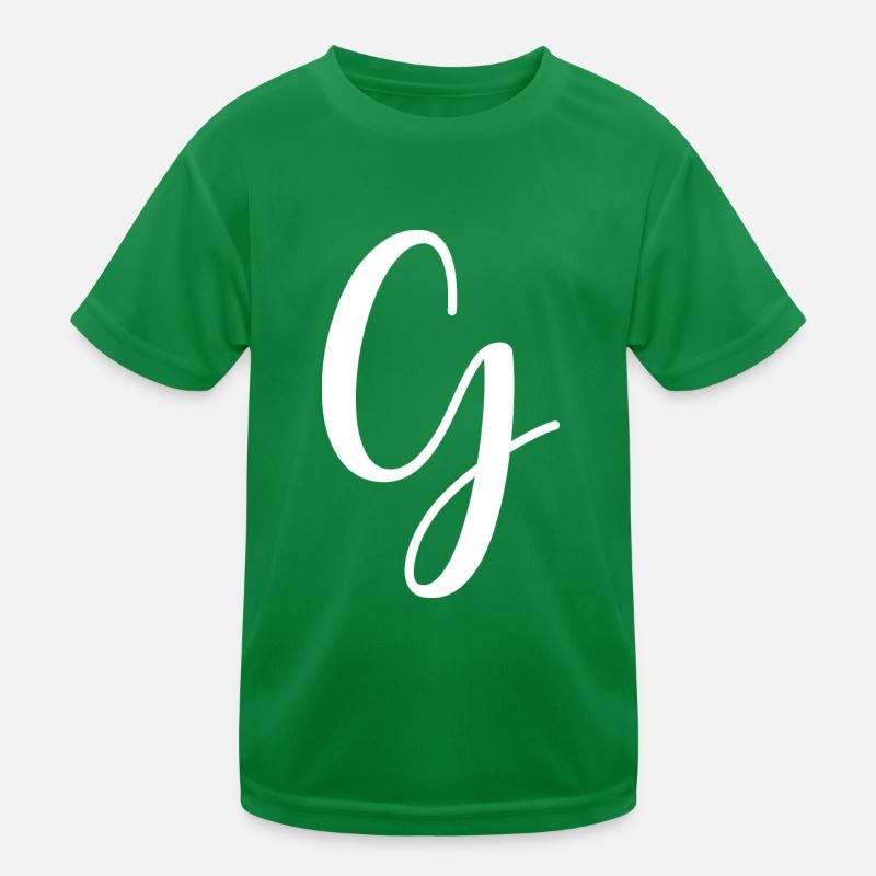 Calligraphie, initiale G T-shirt sport Enfant