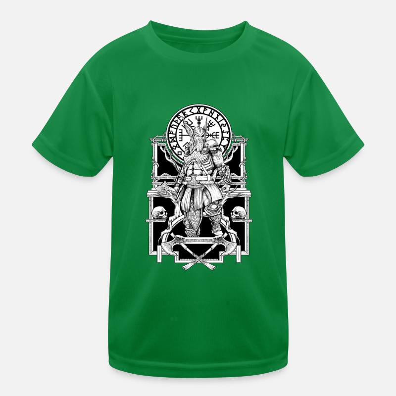 odin, thor, walhalla, valhalla, marteau, hache, T-shirt sport Enfant