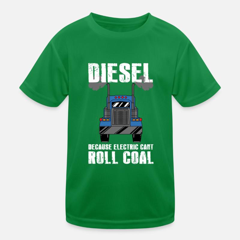 Camion diesel vs conception électrique pour T-shirt sport Enfant