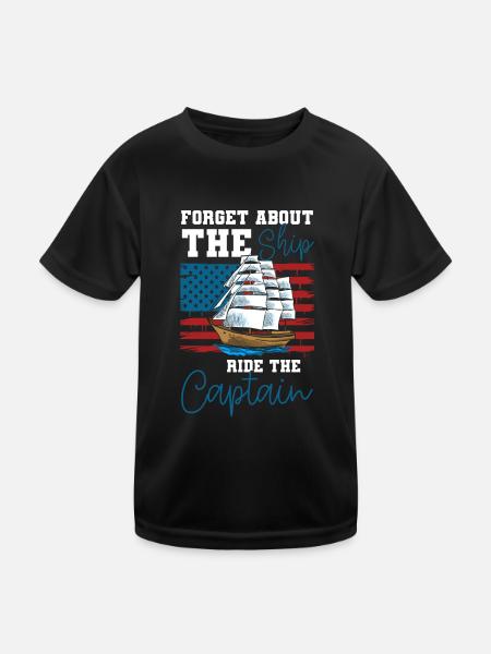 Bateau - T-shirt sport Enfant - noir - Devant