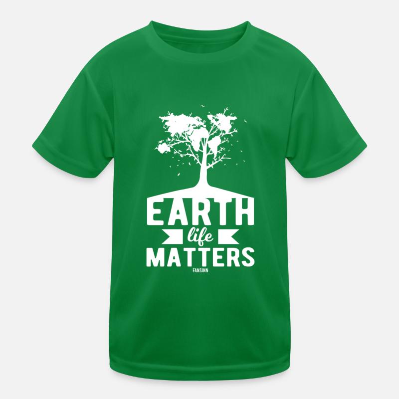 Nature Conservation Tree Forest Kids Functional T-Shirt