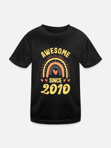 12ter Geburtstag 12 Jahre Idee zum 12. Geburtstag - Kinder Funktions-T-Shirt - Schwarz - Vorne