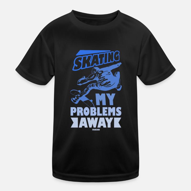 Skateboarding skating cool guys Kids Functional T-Shirt