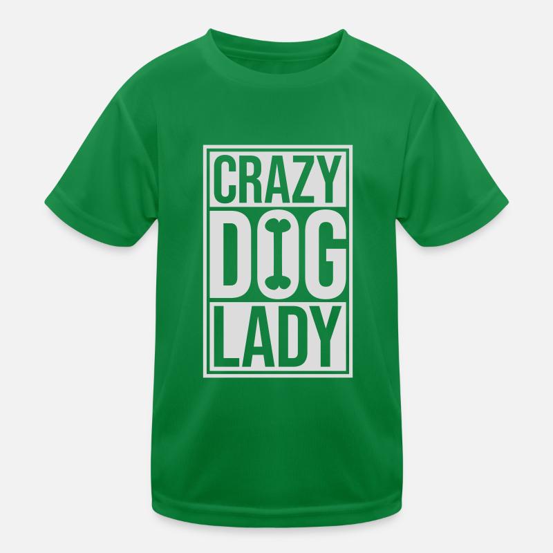 crazy dog lady Zitat Kinder Funktions-T-Shirt