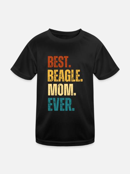 Meilleur Beagle Maman Fête des mères Cadeau Chiens Beagle - T-shirt sport Enfant - noir - Devant