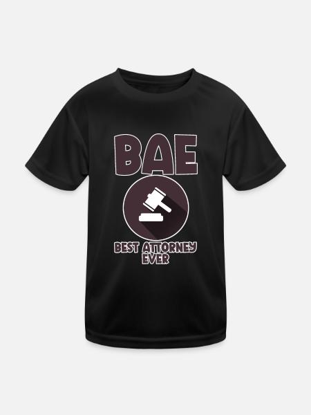 Bae Best Attorney Ever 4 - Kinder Funktions-T-Shirt - Schwarz - Vorne