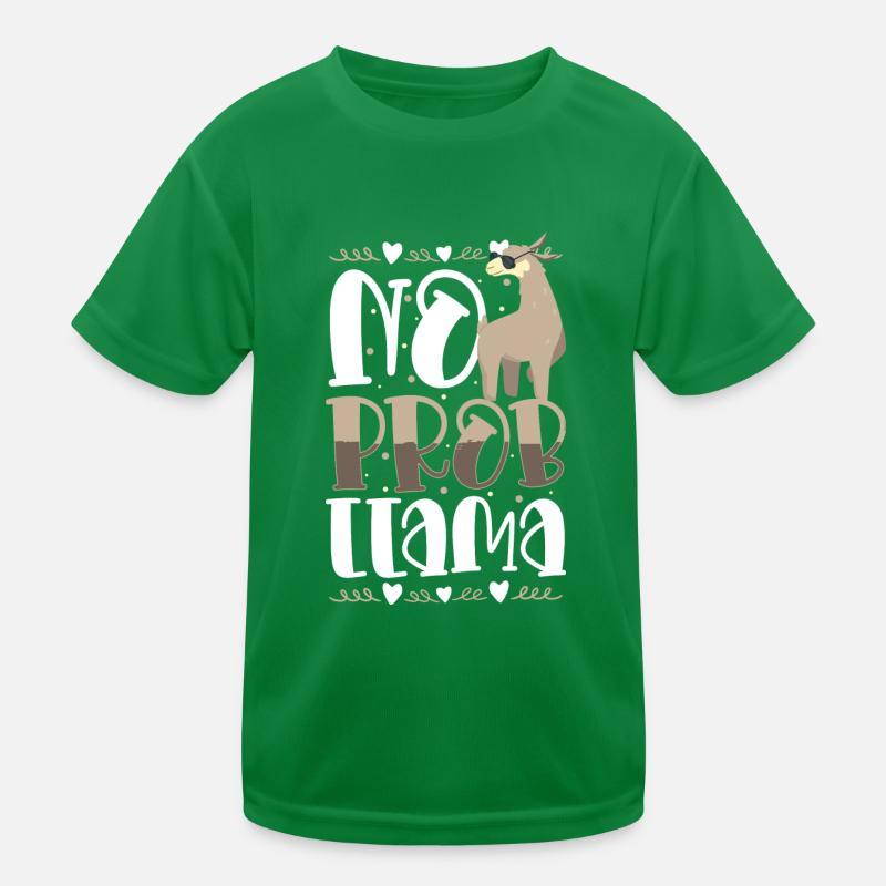 Lama Llamas Wool Kids Functional T-Shirt