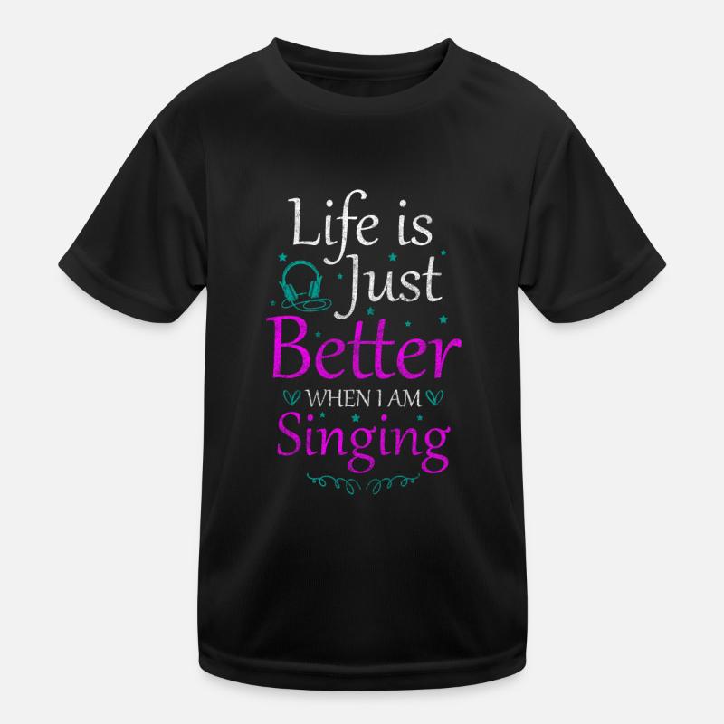 Singing Singer Voice Singing Microphone Kids Functional T-Shirt