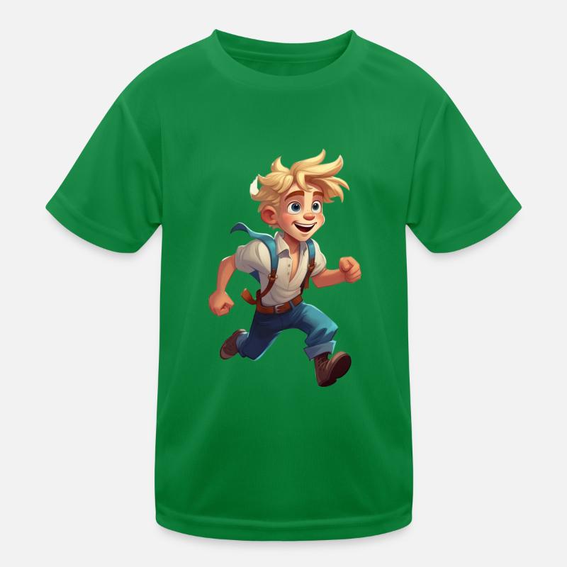 Abenteuer Alex T-Shirt oder Reisetasche Kinder Funktions-T-Shirt