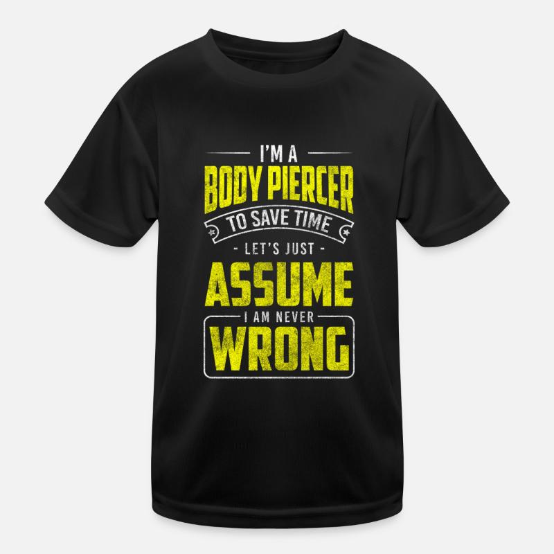 Artist Art Piercing Studio Plug Kids Functional T-Shirt