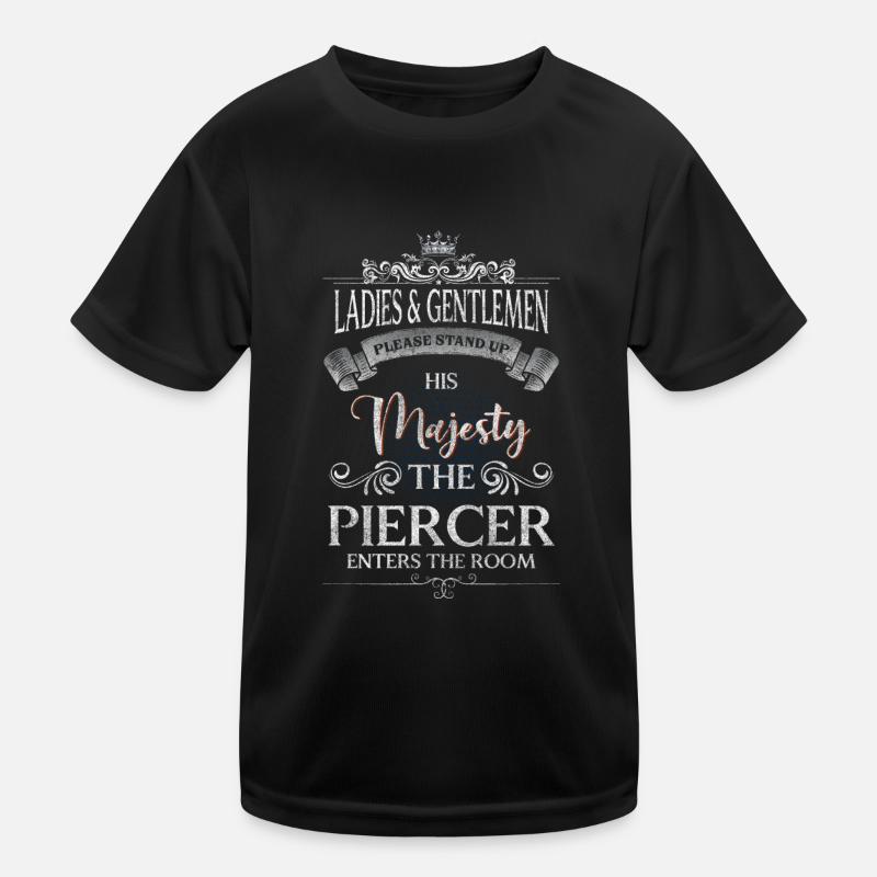 Piercer Kunst Beruf Stecker Kinder Funktions-T-Shirt