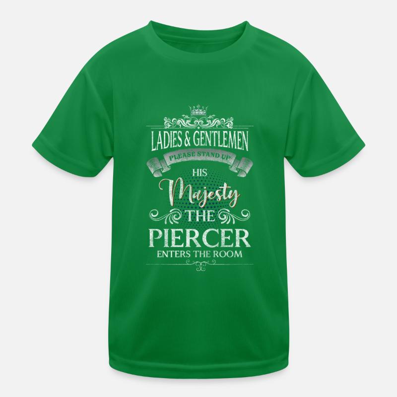 Piercer Kunst Beruf Stecker Kinder Funktions-T-Shirt