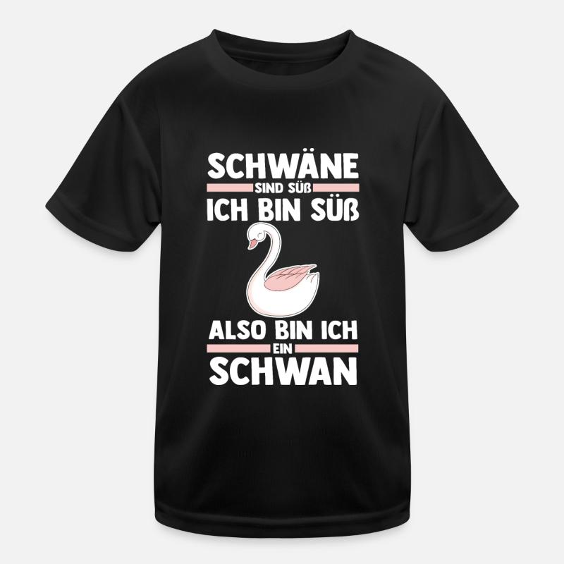 Schwan Kinder Funktions-T-Shirt