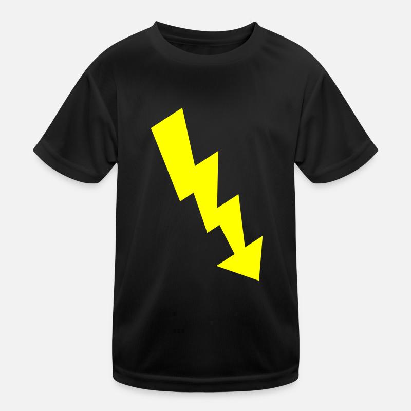 blitz - Kinder Funktions-T-Shirt - Schwarz