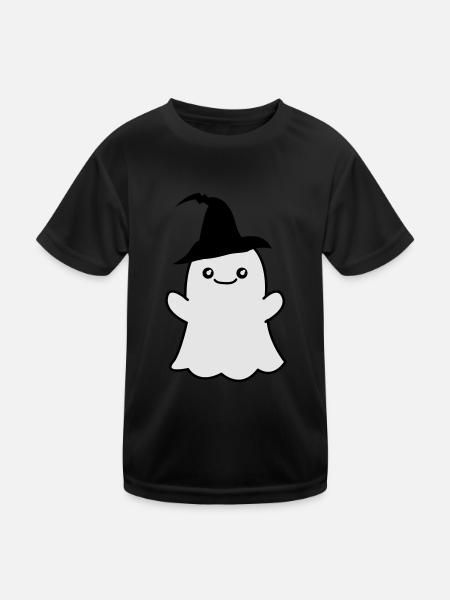 Ghost - Kids Functional T-Shirt - black - Front