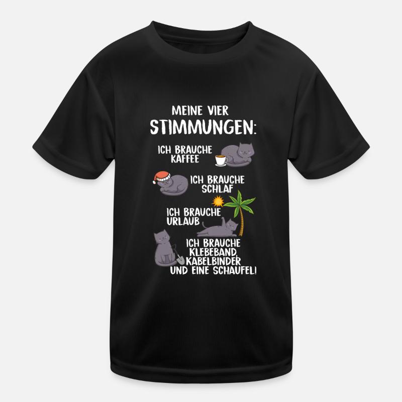 Meine Vier Stimmungen Kinder Funktions-T-Shirt