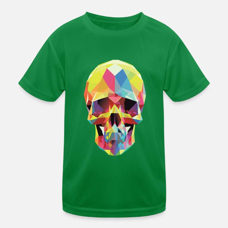 Crâne Low Poly T-shirt sport Enfant
