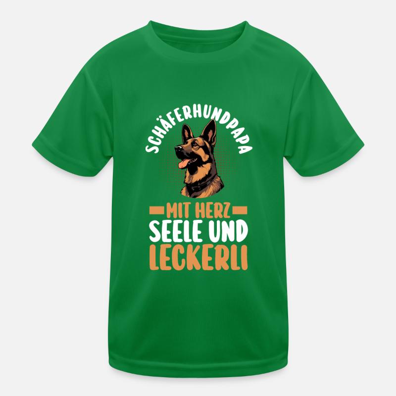 Hund Deutscher Schäferhund Kinder Funktions-T-Shirt