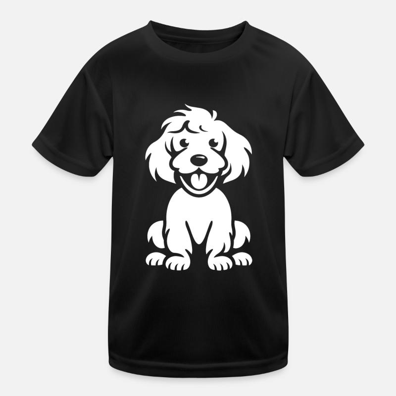 Cocker Spaniel Dog - Kids Functional T-Shirt - black