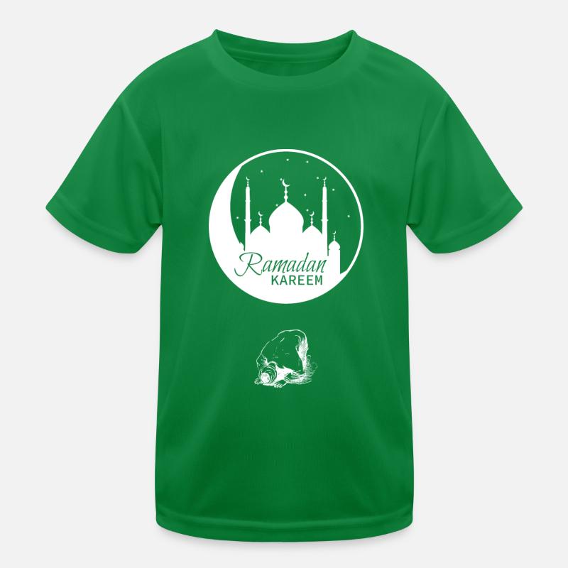 Ramadan Praying Man White Kinder Funktions-T-Shirt