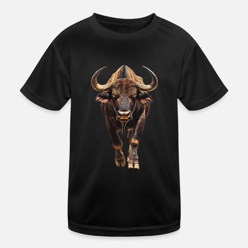 Büffel Kinder Funktions-T-Shirt