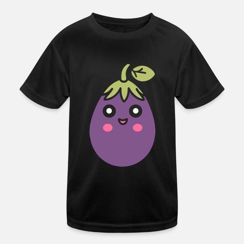 Eggplant Kids Functional T-Shirt