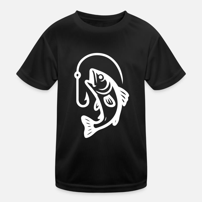 Fish Pike Fish Hook Kids Functional T-Shirt
