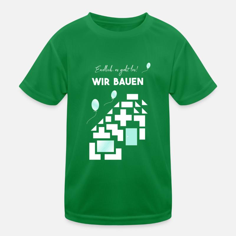 Nous construisons du blanc sans un an T-shirt sport Enfant