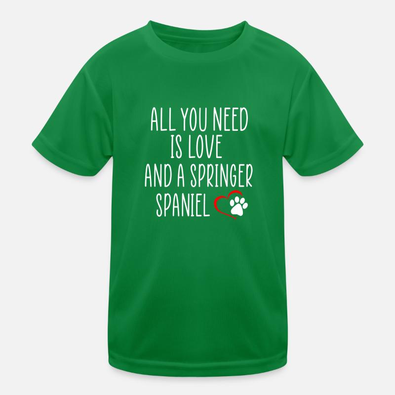 Springer Spaniel Zitate Kinder Funktions-T-Shirt