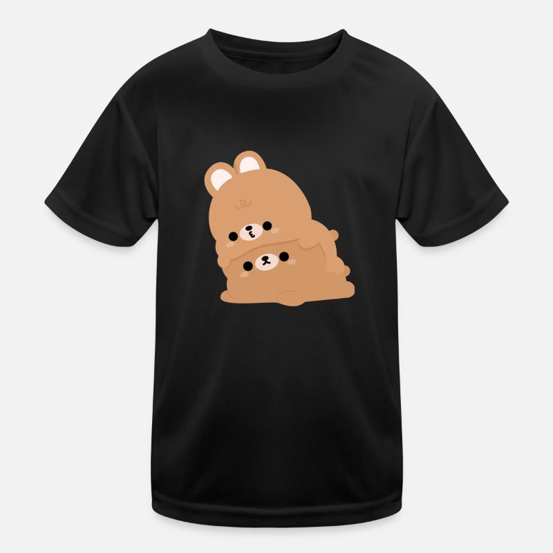 Hasen-Pärchen Kinder Funktions-T-Shirt