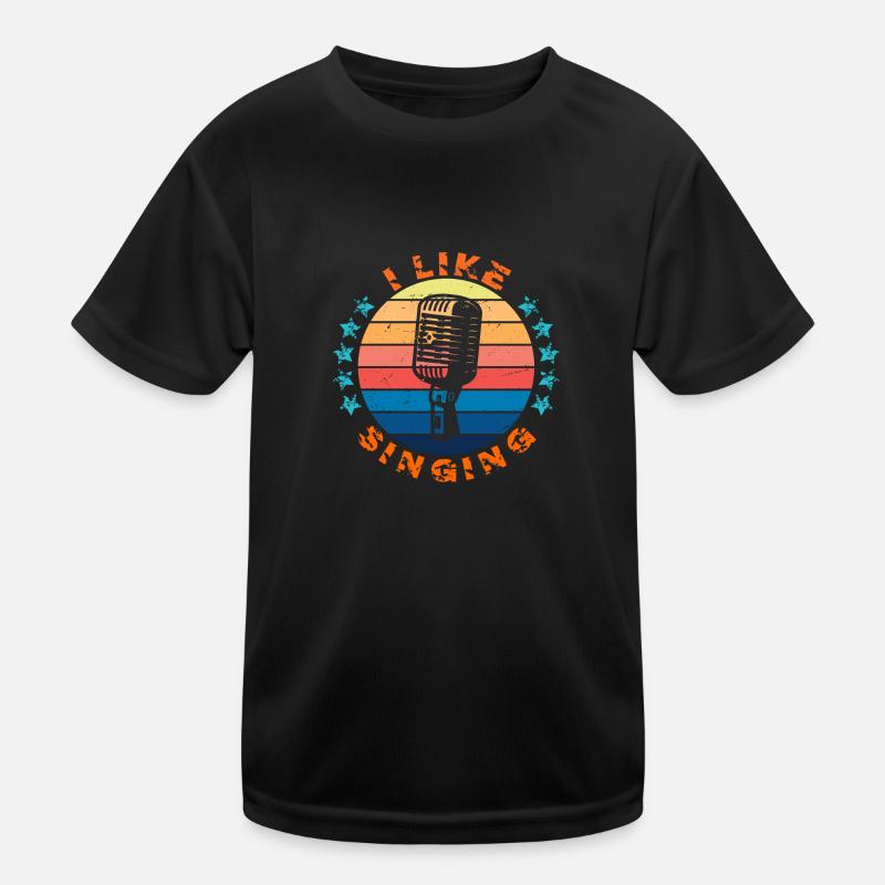 I like singing, Ich singe gerne! Kinder Funktions-T-Shirt