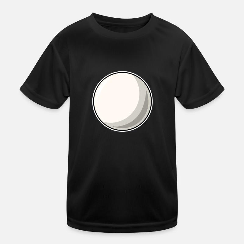Billard weiße Billardkugel Kinder Funktions-T-Shirt